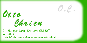 otto chrien business card